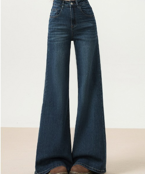 REBALANCE（リバランス）の「ストレッチハイウエストフレアデニム（デニムパンツ・レディース・A・LARGE/MEDIUM/X-LARGE）」の6枚目の写真