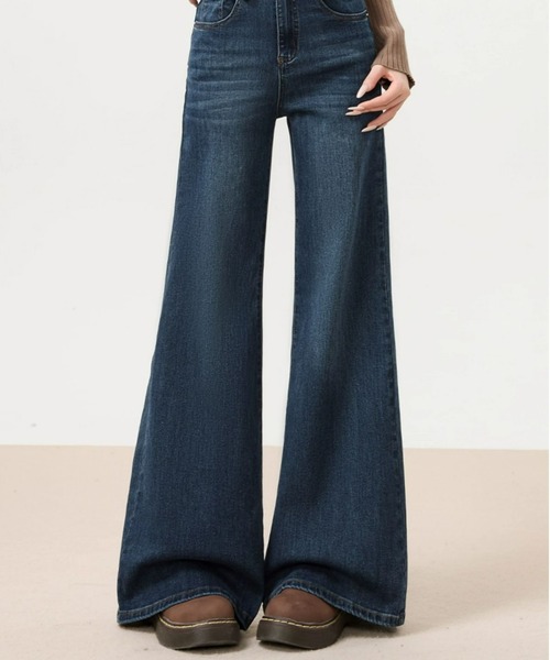 REBALANCE（リバランス）の「ストレッチハイウエストフレアデニム（デニムパンツ・レディース・A・LARGE/MEDIUM/X-LARGE）」の2枚目の写真
