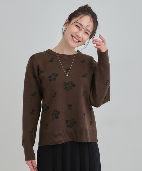 DRESKIP(ドレスキップ)の「【S-LL】大人上品な レトロフラワーニット(ニット/セーター・レディース・アイボリー系6/グレー系4/ダークブラウン系6・01/02/03/04)」の20枚目の写真
