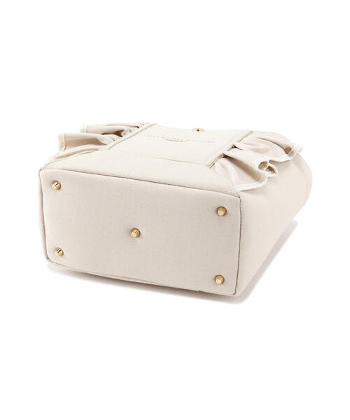 JILL by JILL STUART（ジルバイジルスチュアート）の「【お気に入り登録7,000件超え】フレームフリルトート（トートバッグ・レディース・ブラック/ホワイト系その他/ホワイト/ピンク・FREE）」の9枚目の写真