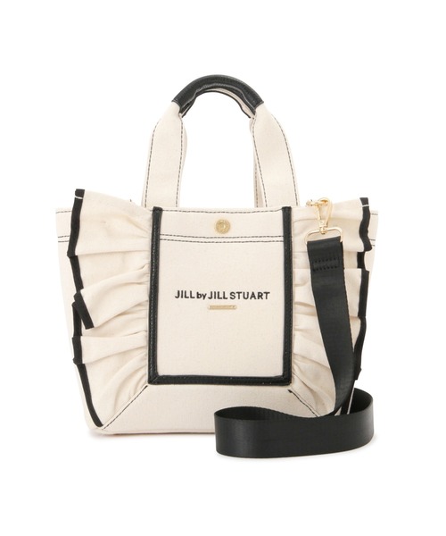 JILL by JILL STUART（ジルバイジルスチュアート）の「【お気に入り登録7,000件超え】フレームフリルトート（トートバッグ・レディース・ブラック/ホワイト系その他/ホワイト/ピンク・FREE）」の22枚目の写真