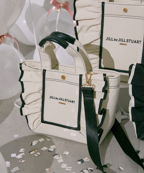 JILL by JILL STUART（ジルバイジルスチュアート）の「【お気に入り登録7,000件超え】フレームフリルトート（トートバッグ・レディース・ブラック/ホワイト系その他/ホワイト/ピンク・FREE）」の18枚目の写真