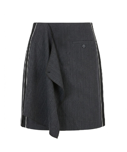 MOIREMOA(モアレモア)の「mono nylon wrap skirt - black(スカート・レディース・ブラック・SMALL/MEDIUM)」の1枚目の写真