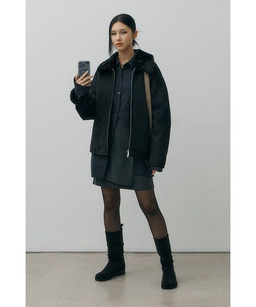 MOIREMOA(モアレモア)の「mono nylon wrap skirt - black(スカート・レディース・ブラック・SMALL/MEDIUM)」の12枚目の写真