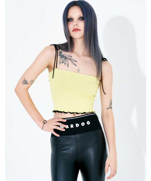 WARDOG(ワドッグ)の「スパゲッティストラップレイヤードタンクトップライム(Tシャツ/カットソー・レディース・その他・FREE)」の1枚目の写真