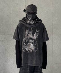 ROARINGRAD（ロアリングラド）の「シクスアームオーバーTシャツウォッシュドブラック（Tシャツ/カットソー）」
