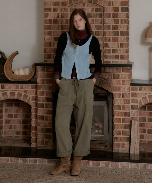STUDIO&PARC(スタジオアンドパルク)の「Layered Contrast Singlet Knit_Blue(Tシャツ/カットソー・レディース・ブルー・FREE)」の3枚目の写真