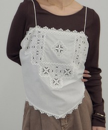 SALON adam et rope' | クロスレースマルチキャミソール(キャミソール)