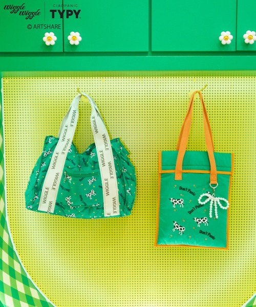 マチャ抹茶様　ポケットいっぱいトートバッグ(L)　ネイビー×グリーン マチャ抹茶様 ポケットいっぱいトートバッグ(L) ネイビー×グリーン