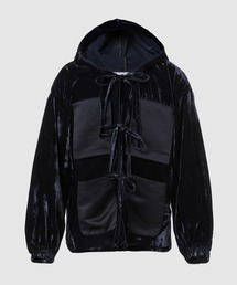 Urig（ウーリッヒ）の「LUST VELVET FRONT RIBBON HOOD JACKET NL（その他アウター）」