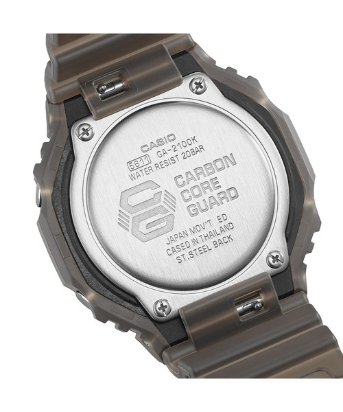 G-SHOCK(ジーショック)の「SMOKE LIGHT / 2100シリーズ / GA-2100K-5AJF / Gショック(アナログ腕時計・メンズ・ダークブラウン・FREE)」の4枚目の写真