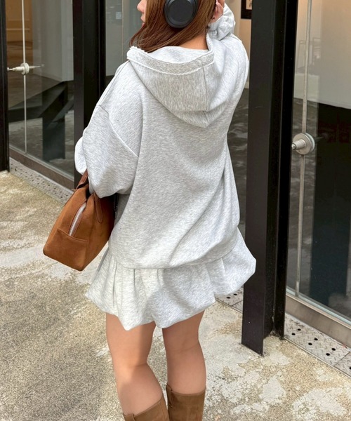 continuer de NICE CLAUP（コンティニューデナイスクラップ）の「【ふんわり感がキュート♡】レースバルーンミニスカート（スカート・レディース・その他11/オートミール/チャコールグレー・FREE）」の19枚目の写真