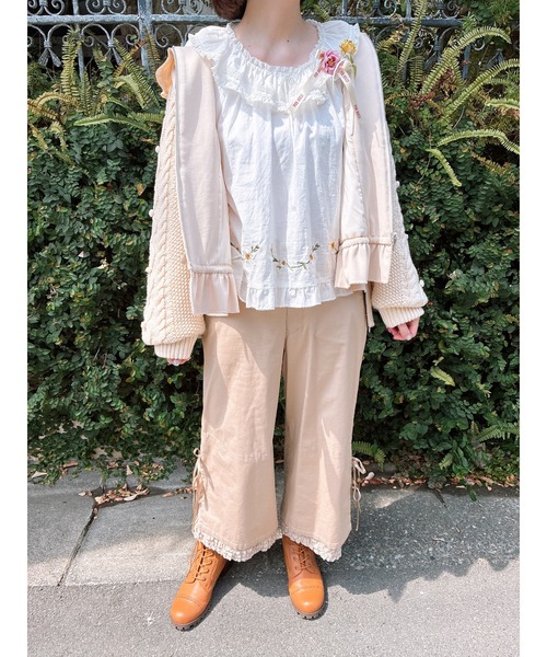 新品未使用　ピンクハウス袖ニットブルゾン ニット袖付きキルティングブルゾン（ブルゾン）｜PINK HOUSE（ピンク