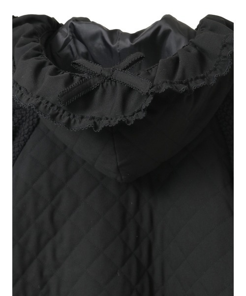 ニット袖付きキルティングブルゾン（ブルゾン）｜PINK HOUSE（ピンク