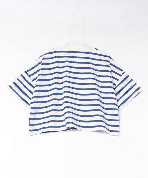 Traditional Weatherwear（トラディショナルウェザーウェア）の「LYNE SHORT SLEEVE（Tシャツ/カットソー・レディース・ホワイト×グリーン/ホワイト×ブルー/ホワイト×ブラック/ホワイト×ネイビー・S/XS/XXS）」の11枚目の写真
