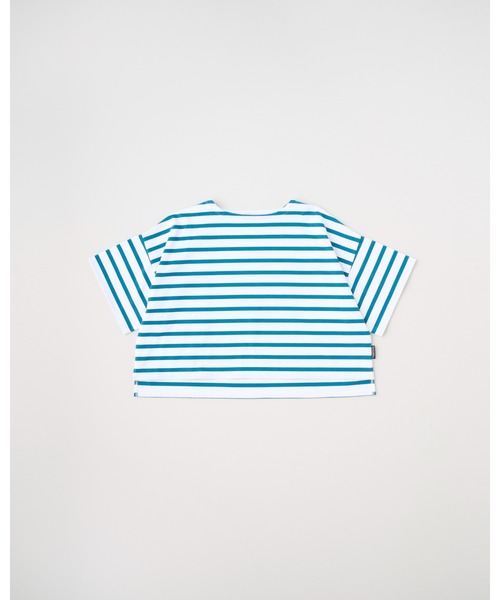 Traditional Weatherwear（トラディショナルウェザーウェア）の「LYNE SHORT SLEEVE（Tシャツ/カットソー・レディース・ホワイト×グリーン/ホワイト×ブルー/ホワイト×ブラック/ホワイト×ネイビー・S/XS/XXS）」の2枚目の写真