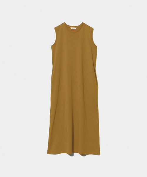 beautiful people(ビューティフルピープル)の「high twist jersey tank top dress(ワンピース・レディース・チャコールグレー/オリーブ・34/36)」の3枚目の写真
