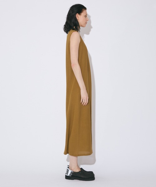 beautiful people(ビューティフルピープル)の「high twist jersey tank top dress(ワンピース・レディース・チャコールグレー/オリーブ・34/36)」の5枚目の写真
