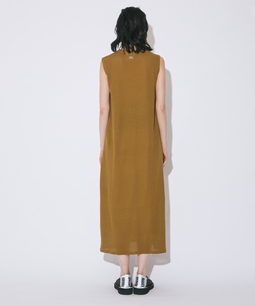 beautiful people(ビューティフルピープル)の「high twist jersey tank top dress(ワンピース・レディース・チャコールグレー/オリーブ・34/36)」の6枚目の写真