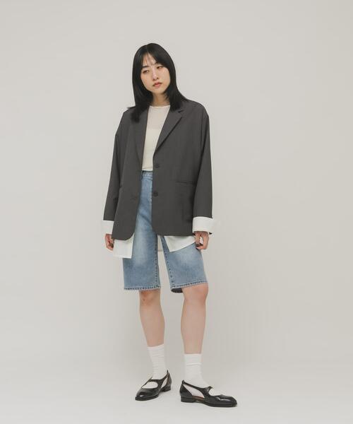 KBF（ケイビーエフ）の「『2サイズ展開』スリムハーフデニム（その他パンツ・レディース・ブラック/ライトブルー・36/38）」の8枚目の写真