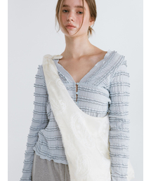 MOIFAIRE（モイフェア）の「SOFT ROUND ORGANZA BAG / IVORY（ショルダーバッグ）」
