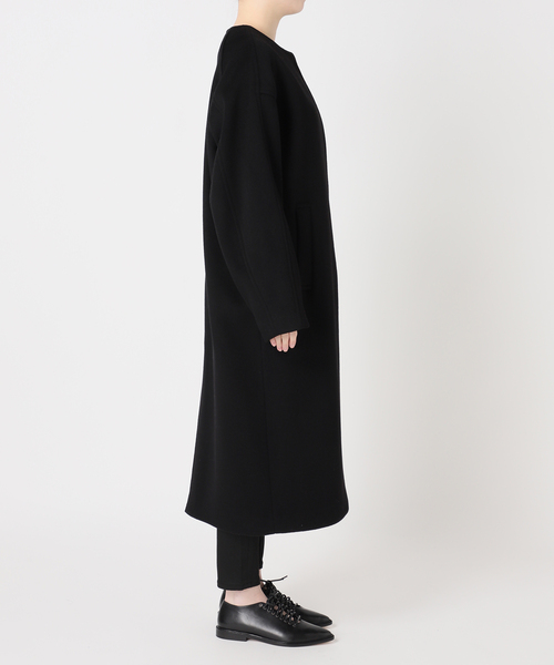 JOURNAL STANDARD（ジャーナルスタンダード）の「スーパー120ビーバーノーカラーコート（その他アウター・レディース・ブラック/ライトグレー/ベージュ系その他/ベージュ・38/36）」の22枚目の写真