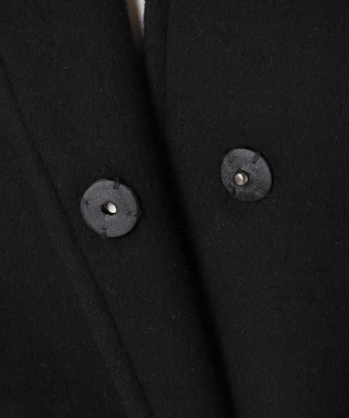 JOURNAL STANDARD（ジャーナルスタンダード）の「スーパー120ビーバーノーカラーコート（その他アウター・レディース・ブラック/ライトグレー/ベージュ系その他/ベージュ・38/36）」の15枚目の写真