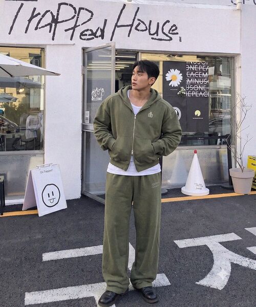 PHERMENON(フェルメノン)の「ピグメントオーバーサイズワイドストリングジョガーパンツ - ブラック(スウェットパンツ・メンズ・その他・1/2)」の22枚目の写真