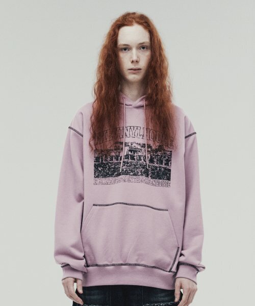 THEVINYLHOUSE(ザバイニルハウス)の「GREENHOUSE HOODIE PINK (VH2DFUM408A)(パーカー・メンズ・その他・S/M/L)」の3枚目の写真