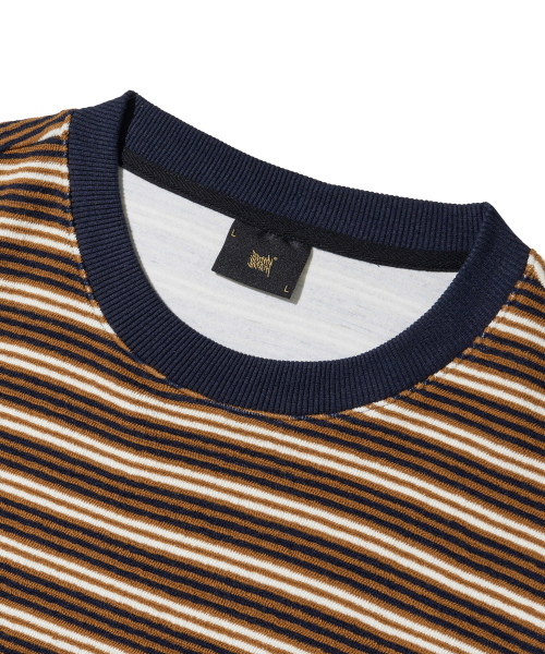 BROWNBREATH(ブラウンブレス)の「TAG TOWEL STRIPE LONGSLEEVE - BROWN(Tシャツ/カットソー・レディース・その他・S/M/L/XL)」の4枚目の写真