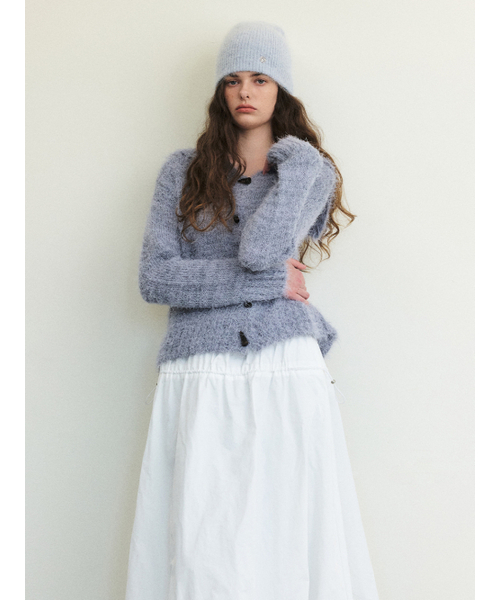 ETMON(エトモン)の「Fluffy Sailor Knit Cardigan, Ash Blue(カーディガン/ボレロ・レディース・その他・FREE)」の2枚目の写真