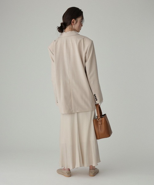 BABYLONE（バビロン）の「フィブリルサテンスカート（スカート・レディース・ブラック/ベージュ・36inch/38inch）」の15枚目の写真