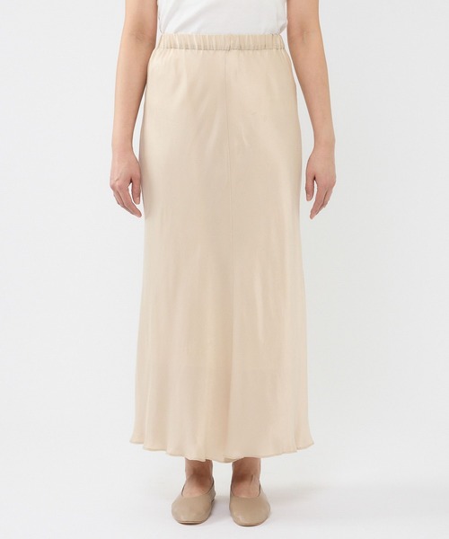 BABYLONE（バビロン）の「フィブリルサテンスカート（スカート・レディース・ブラック/ベージュ・36inch/38inch）」の16枚目の写真