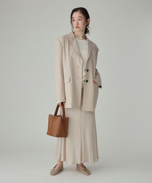 BABYLONE（バビロン）の「フィブリルサテンスカート（スカート・レディース・ブラック/ベージュ・36inch/38inch）」の13枚目の写真