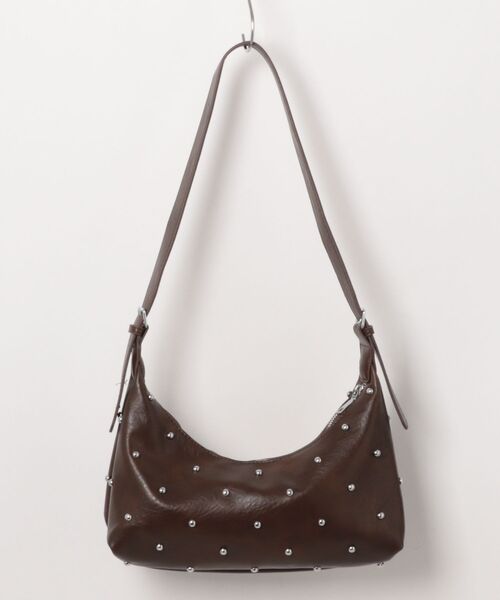 WESTSEA（ウエストシー）の「フェイクレザー スタッズ付 ショルダーバッグ 2way（ショルダーバッグ・レディース・ブラウン/オフホワイト/ブラック・FREE）」の19枚目の写真