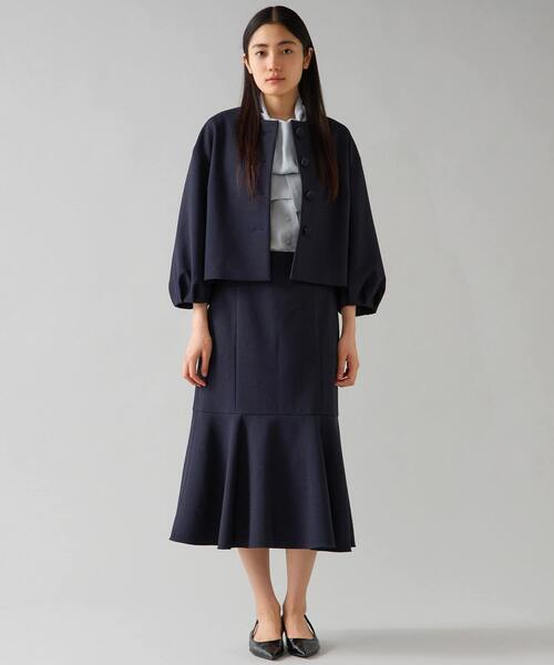 Tiara（ティアラ）の「ボリュームスリーブジャケット（ノーカラージャケット・レディース・ブラック・2）」の3枚目の写真