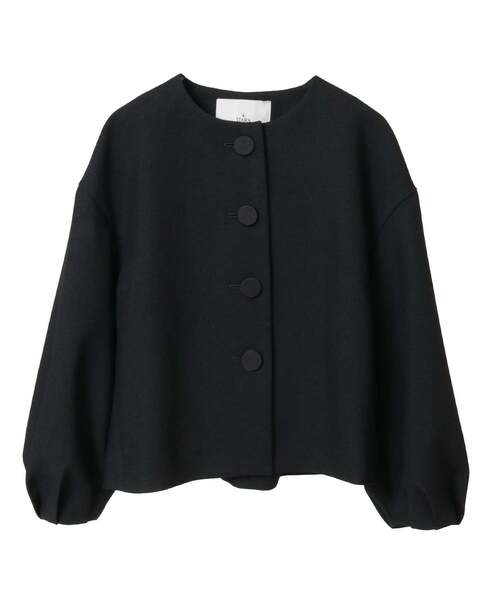 Tiara（ティアラ）の「ボリュームスリーブジャケット（ノーカラージャケット・レディース・ブラック・2）」の11枚目の写真