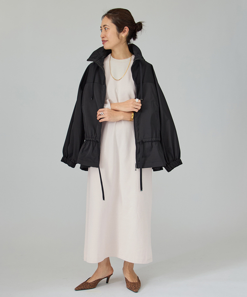 VERMEIL par iena（ヴェルメイユパーイエナ）の「ニットコクーンロングワンピース（ワンピース・レディース・アイボリー/ネイビー・FREE）」の7枚目の写真