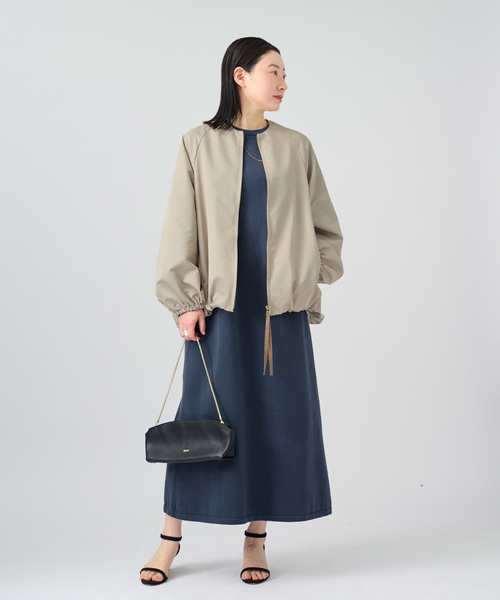 VERMEIL par iena（ヴェルメイユパーイエナ）の「ニットコクーンロングワンピース（ワンピース・レディース・アイボリー/ネイビー・FREE）」の14枚目の写真