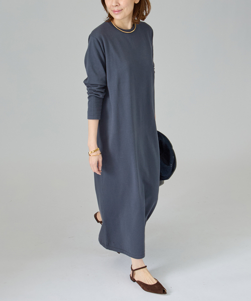 VERMEIL par iena（ヴェルメイユパーイエナ）の「ニットコクーンロングワンピース（ワンピース・レディース・アイボリー/ネイビー・FREE）」の18枚目の写真