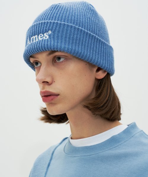 AMESWORLDWIDE(アメスワールドワイド)の「BASIC LOGO BEANIE SKY BLUE(ニットキャップ/ビーニー・レディース・その他・FREE)」の2枚目の写真