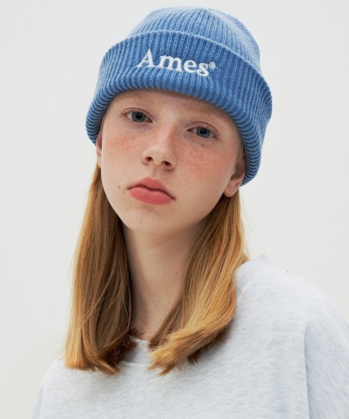 AMESWORLDWIDE(アメスワールドワイド)の「BASIC LOGO BEANIE SKY BLUE(ニットキャップ/ビーニー・レディース・その他・FREE)」の3枚目の写真