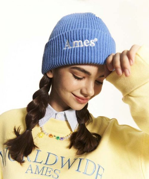 AMESWORLDWIDE(アメスワールドワイド)の「BASIC LOGO BEANIE SKY BLUE(ニットキャップ/ビーニー・レディース・その他・FREE)」の4枚目の写真