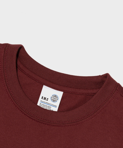 TAILOR STUDIO(テーラースタジオ)の「CKロゴ半袖Tシャツ(ワイン)(Tシャツ/カットソー・レディース・その他・S/M/L/2XL/XL)」の3枚目の写真