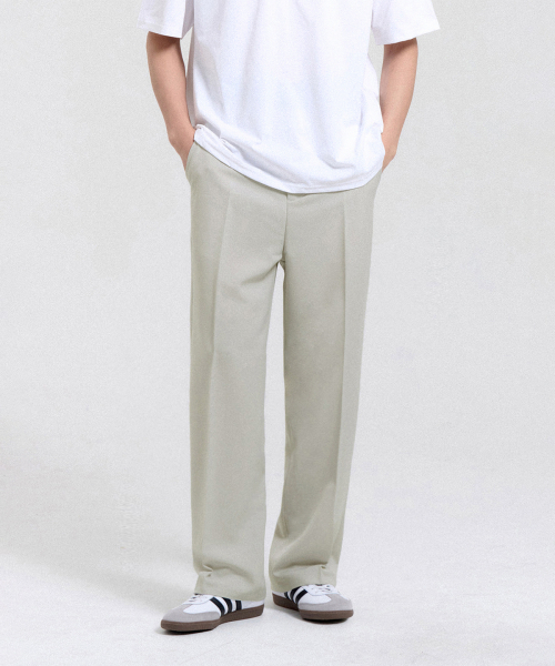 CREEDMENS(クリードマンズ)の「イージーセミワイドスラックス(ライトグレー)(スラックス・メンズ・ライトグレー・S/M/L/XL/XXL)」の1枚目の写真