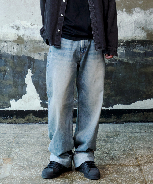 DENMADE(デンメイド)の「DEN0761 Faded Selvedge Wide - Golden Hour(デニムパンツ・メンズ・その他・XL/L/M/S)」の2枚目の写真
