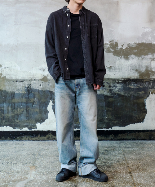DENMADE(デンメイド)の「DEN0761 Faded Selvedge Wide - Golden Hour(デニムパンツ・メンズ・その他・XL/L/M/S)」の4枚目の写真