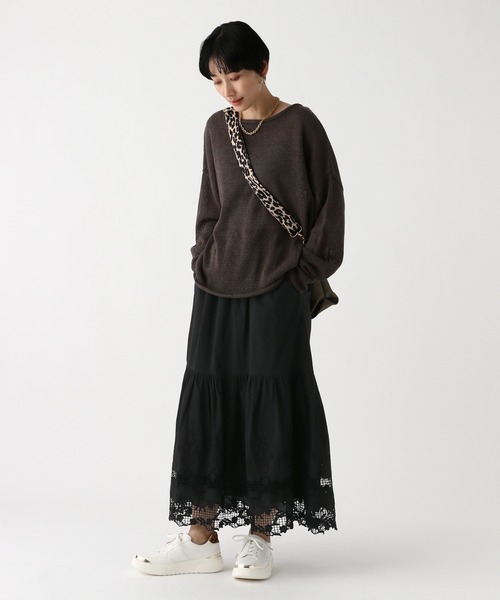 Elura(エルーラ)の「レースロングスカート/655738(スカート・レディース・ホワイト/ブラック・FREE)」の11枚目の写真