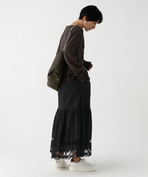 Elura(エルーラ)の「レースロングスカート/655738(スカート・レディース・ホワイト/ブラック・FREE)」の13枚目の写真