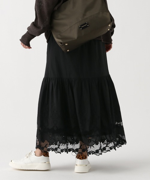 Elura(エルーラ)の「レースロングスカート/655738(スカート・レディース・ホワイト/ブラック・FREE)」の15枚目の写真